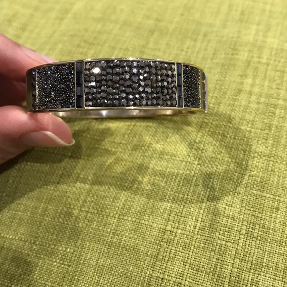henri bendel Jewelry - HENRI BENDEL crystal Caviar Patchwork bangle